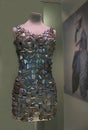 A sixties metallic mini dress