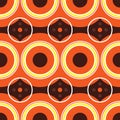 Sixties orange retro Royalty Free Stock Photo