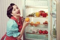 Sixties refrigerator advertising Royalty Free Stock Photo