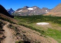 Siyeh Pass view toward Preston Park and the Piegan Glacier Royalty Free Stock Photo