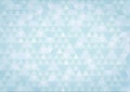 Blue mosaic triangles pattern textured blue background