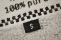 Size clothing label