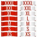 Size clothing labels