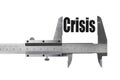 The size of crisis Royalty Free Stock Photo