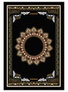 An attractive Gold Quran cover design.