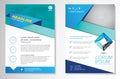 Vector Brochure Flyer design Layout template, size A4, Front page and back page, infographics. Easy to use and edit.