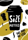 Size matters. Coffee flayer template.