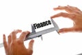 The size of our finances Royalty Free Stock Photo