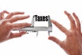 The size of our taxes Royalty Free Stock Photo