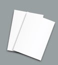 A4 sized vector frame poster blank paper mockup