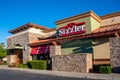 Sizzlers steak house front building and sign