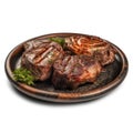 Sizzling Argentinean Asado: Grilled Meat on a Plate .