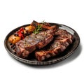 Sizzling Argentinean Asado: Grilled Meat on a Plate .