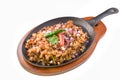 Sizzling Sisig, Filipino dish made with pork