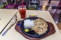 Sizzling sisig, typical meal of Philippin Royalty Free Stock Photo