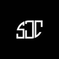 SJC letter logo design on black background. SJC creative initials letter logo concept. SJC letter design.SJC letter logo design on Royalty Free Stock Photo