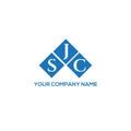 SJC letter logo design on WHITE background. SJC creative initials Royalty Free Stock Photo