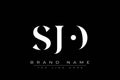 SJO abstract letter logo design Royalty Free Stock Photo