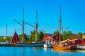 Sjokvarteret open air museum in Mariehamn at Aland islands, Finl Royalty Free Stock Photo