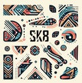 SK8, Skateboard subculture design elements