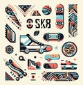 SK8, Skateboard subculture design elements