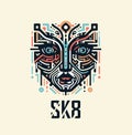 SK8, Skateboard subculture T-shirt design