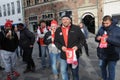 SK SLAVUA PRAHA FOOTBALL FANS IN COPENHQGEN