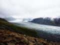 Skaftafell glacier, Iceland Royalty Free Stock Photo