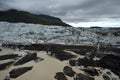 Skaftafell glacier, Iceland. Royalty Free Stock Photo