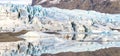 Skaftafell Glacier Iceland Panorama Royalty Free Stock Photo