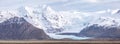 Skaftafell Glacier Iceland Panorama Royalty Free Stock Photo