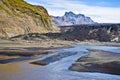 Skaftafell National Park, glacier Royalty Free Stock Photo