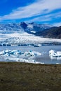 Skaftafell National Park, glacier Royalty Free Stock Photo