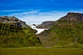 Skaftafell National Park, glacier Royalty Free Stock Photo