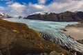 Skaftafellsjokull glaciar in VatnajÃÂ¶kull national park Iceland