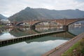 Skagerrak Bridge and Moselle River - Cochem, Germany Royalty Free Stock Photo