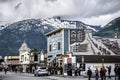 Skagway alaska in june, usa northern town near canada