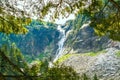 Skakavitsa waterfall during high water flow, Bulgaria