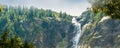 Skakavitsa waterfall during high water flow, Bulgaria