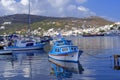 Skala harbor on Patmos Island Royalty Free Stock Photo