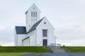 SKALHOLT, ICELAND - JULY 24: The modern Skalholt cathedral was completed in 1963, is pictured on July 24, 2016 and is situated on