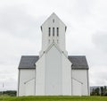 SKALHOLT, ICELAND - JULY 25: The modern Skalholt cathedral was completed in 1963, is pictured on July 25, 2016 and is situated on