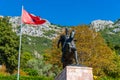 Skanderbeg statue at Kruja, Albania Royalty Free Stock Photo