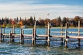 Skaneateles Pier on Skaneateles Lake Royalty Free Stock Photo