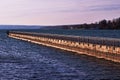 Skaneateles Pier on Skaneateles Lake Royalty Free Stock Photo