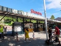 Skansen outdoor museum. Skansen is an ethnological open-air museum and zoological park located on the island of DjurgÃÂ¥rden Royalty Free Stock Photo