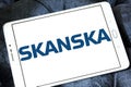 Skanska construction company logo Royalty Free Stock Photo