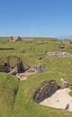 Skara Brae prehistoric settlement, Orkney, Scotland Royalty Free Stock Photo