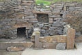 Skara Brae, a Neolithic settlement in the coast of Mainland island, Orkney, Scotland Royalty Free Stock Photo