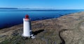 Skarsviti Lighthouse and Midfjordur on a beautiful day, Vatnsnes Peninsula North Iceland